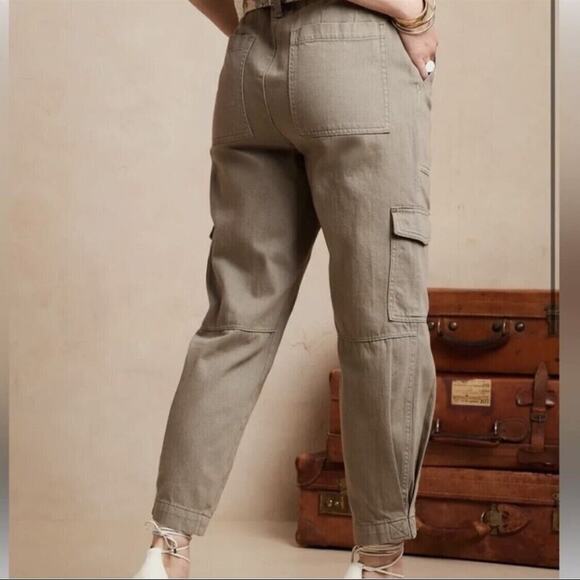 Banana Republic Factory Green Tapered Utility Surplus Pants - Picture 5 of 7